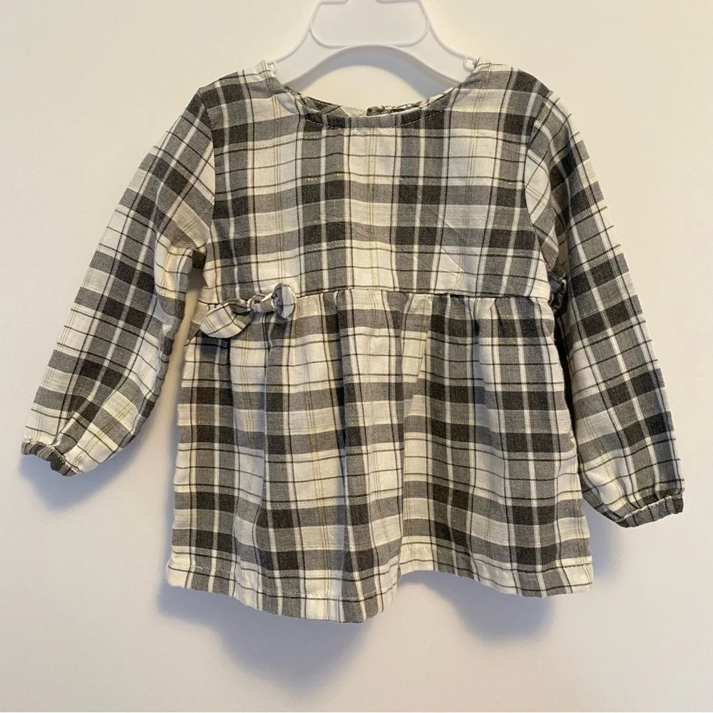 Carter's Baby Girls Leopard Print Pullover/ Flannel Blouses Tops Size 18 Months